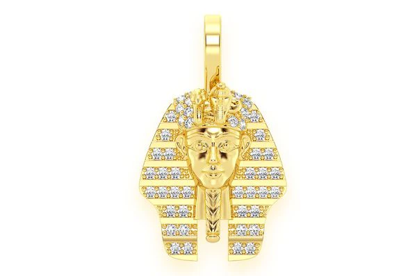 0.20ct Diamond Pharaoh Pendant 18K Solid Gold