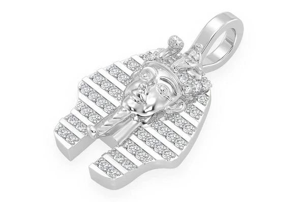 0.20ct Diamond Pharaoh Pendant 18K Solid Gold - Image 5