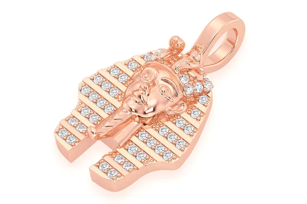 0.20ct Diamond Pharaoh Pendant 18K Solid Gold - Image 8