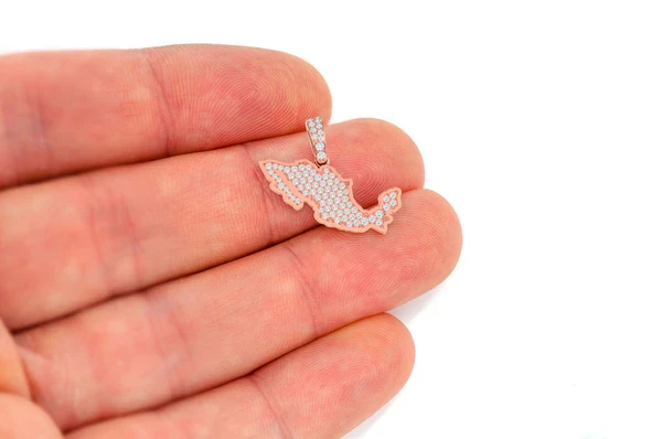 0.33ct Diamond Mexico Pendant 18K Solid Gold - Image 8