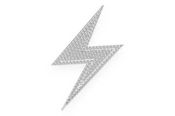 0.50ct Diamond Lightning Bolt Double Layer Pendant 18K Solid Gold - Image 4