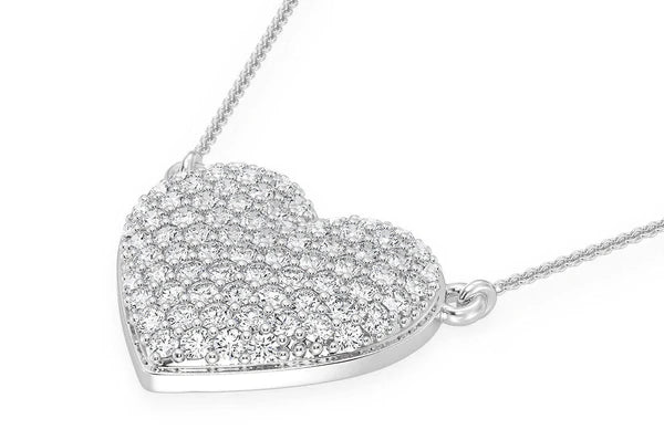 0.60ct Diamond Bubbly Heart Connected Necklace 18K Solid Gold - Image 5
