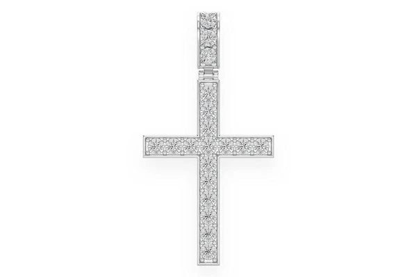 0.75ct Diamond Miracle Set Cross Pendant 18K Solid Gold - Image 4