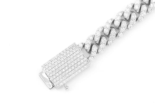 1.50ct Diamond 4mm Miami Cuban Bracelet 18K Solid Gold - Image 6