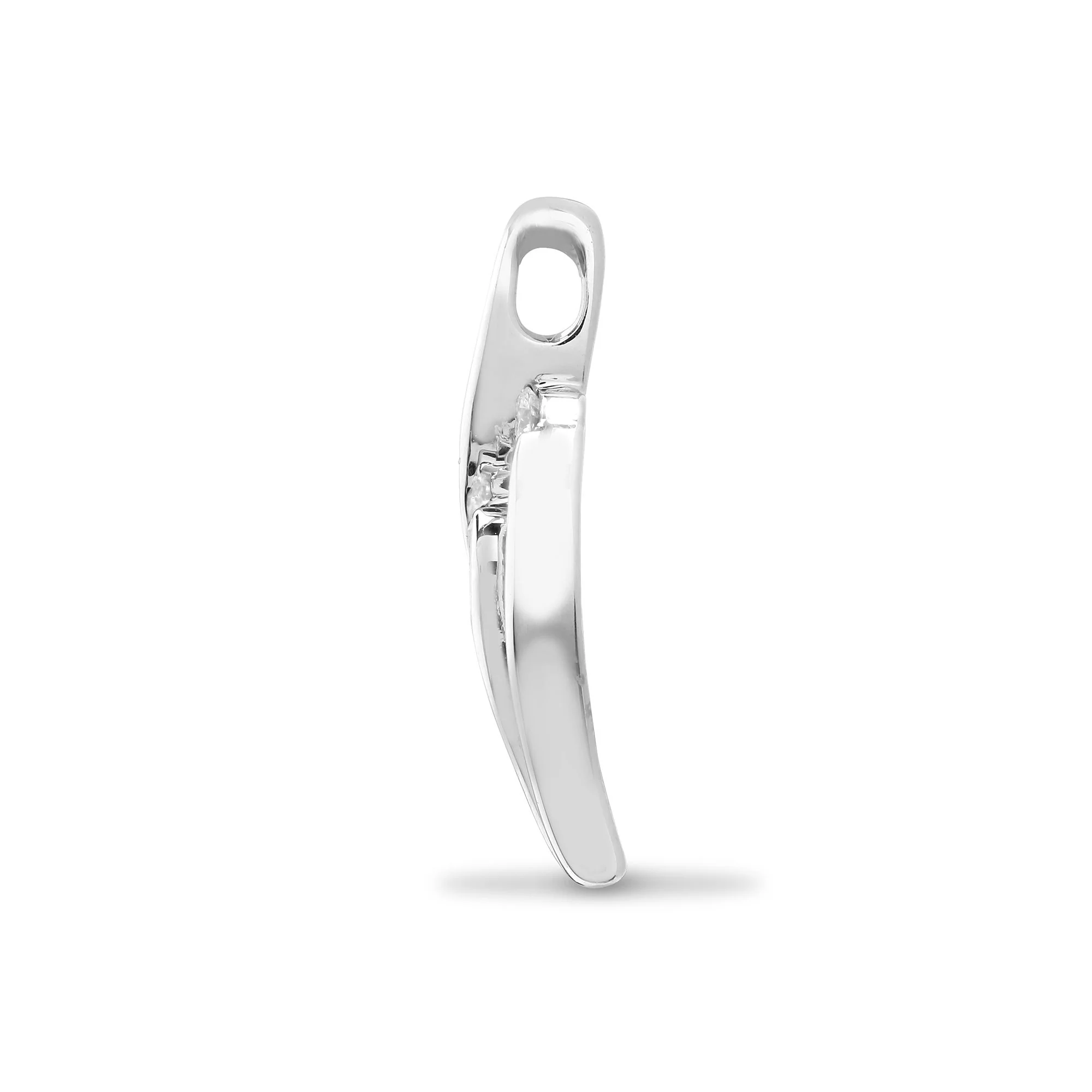 18ct White 0.16ct Natural Diamond Pendant - Image 2