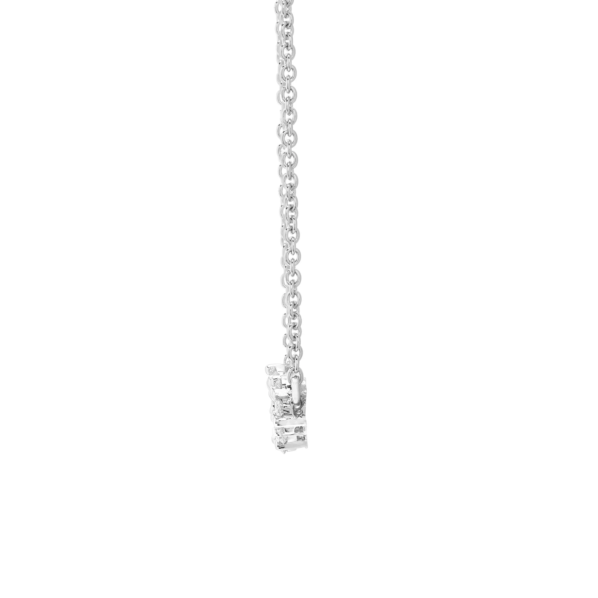 18ct White 0.75ct Natural Diamond Pendant - 18" Chain included - Image 2