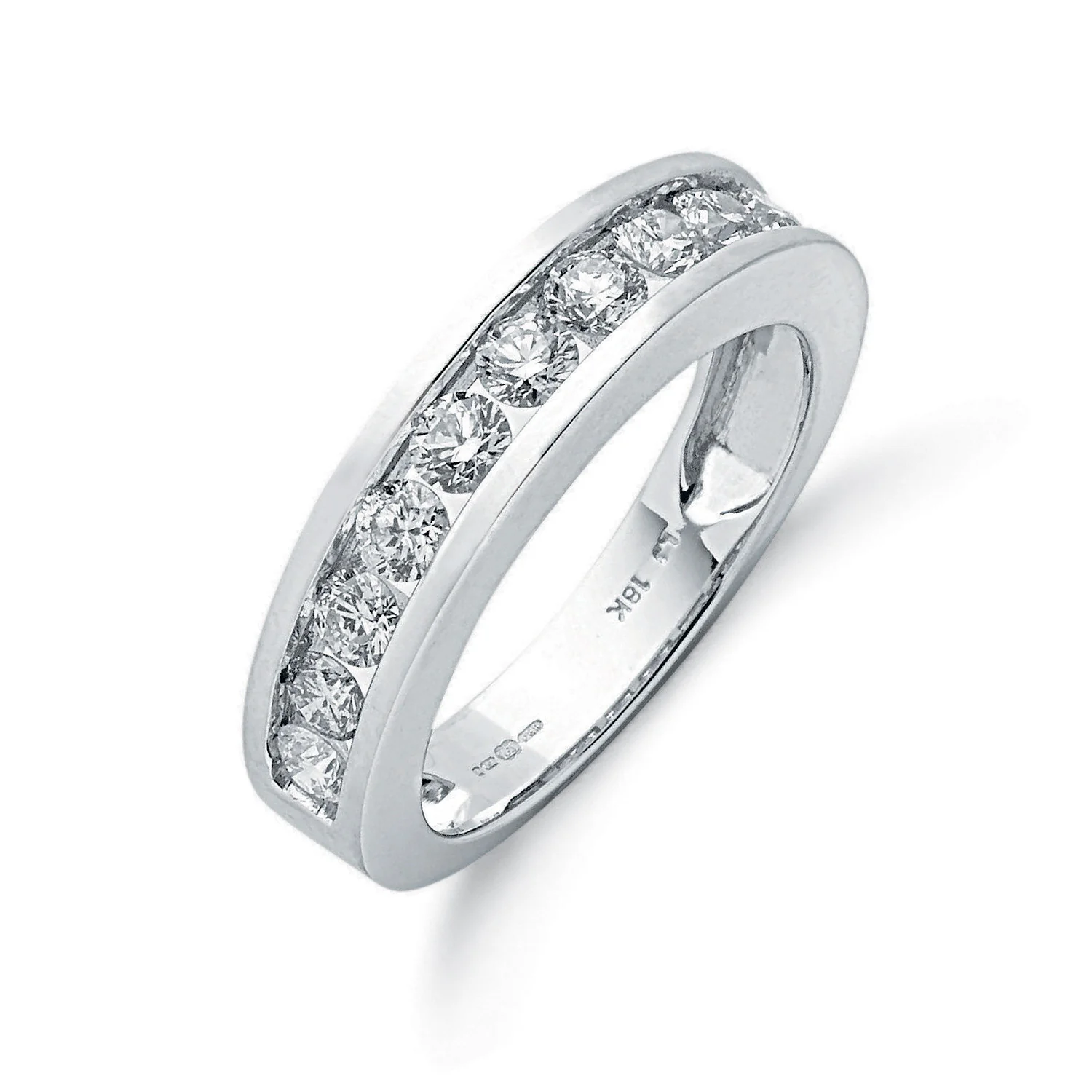 18ct White Gold 1.00ctw Diamond Eternity Ring - 18ct Gold