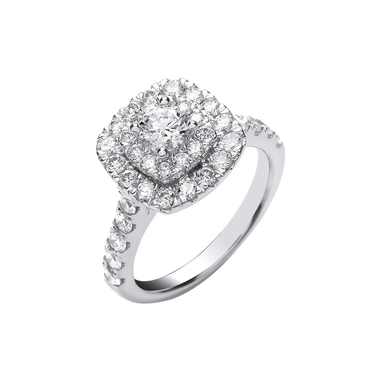 18ct White Gold 1.50ctw Diamond Ring - 18ct Gold