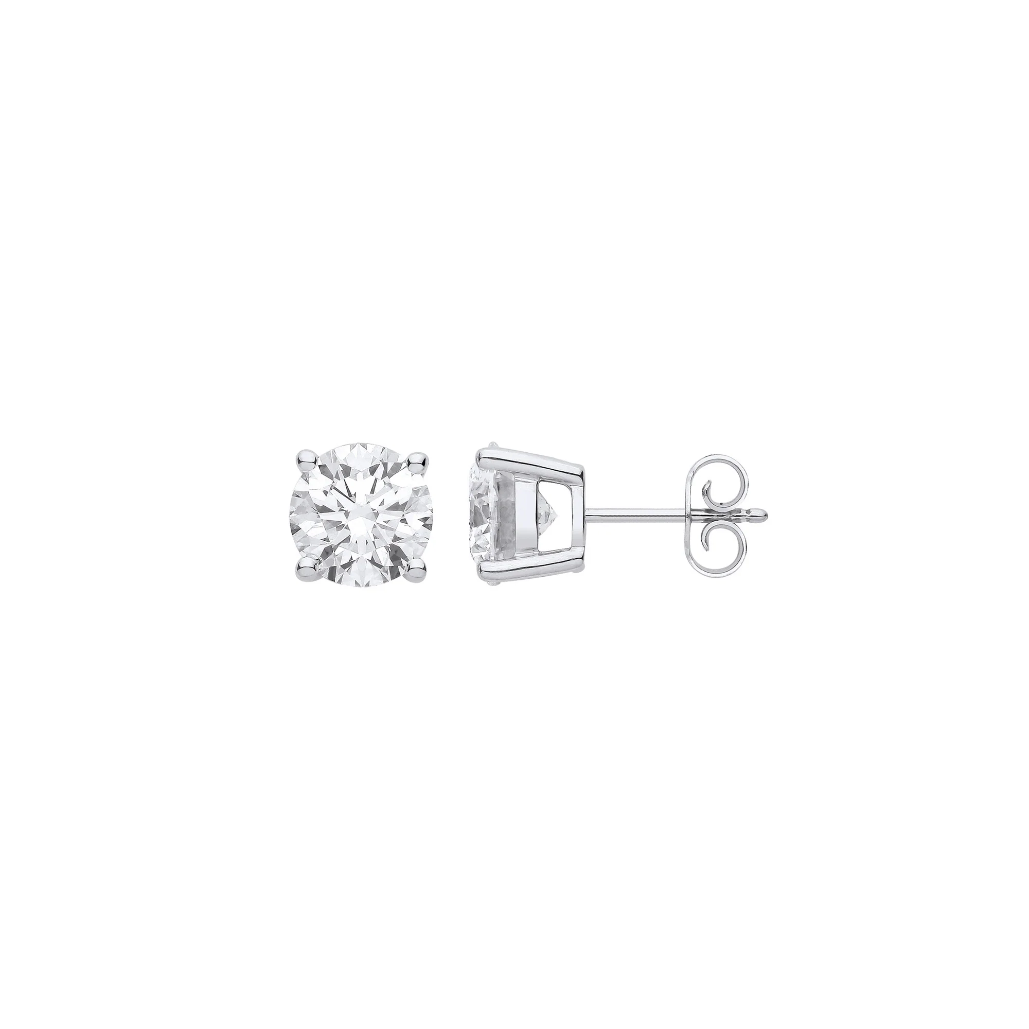 18ct White Gold 2.00ctw LAB GROWN Diamond Earrings IGI Certified - 18ct Gold