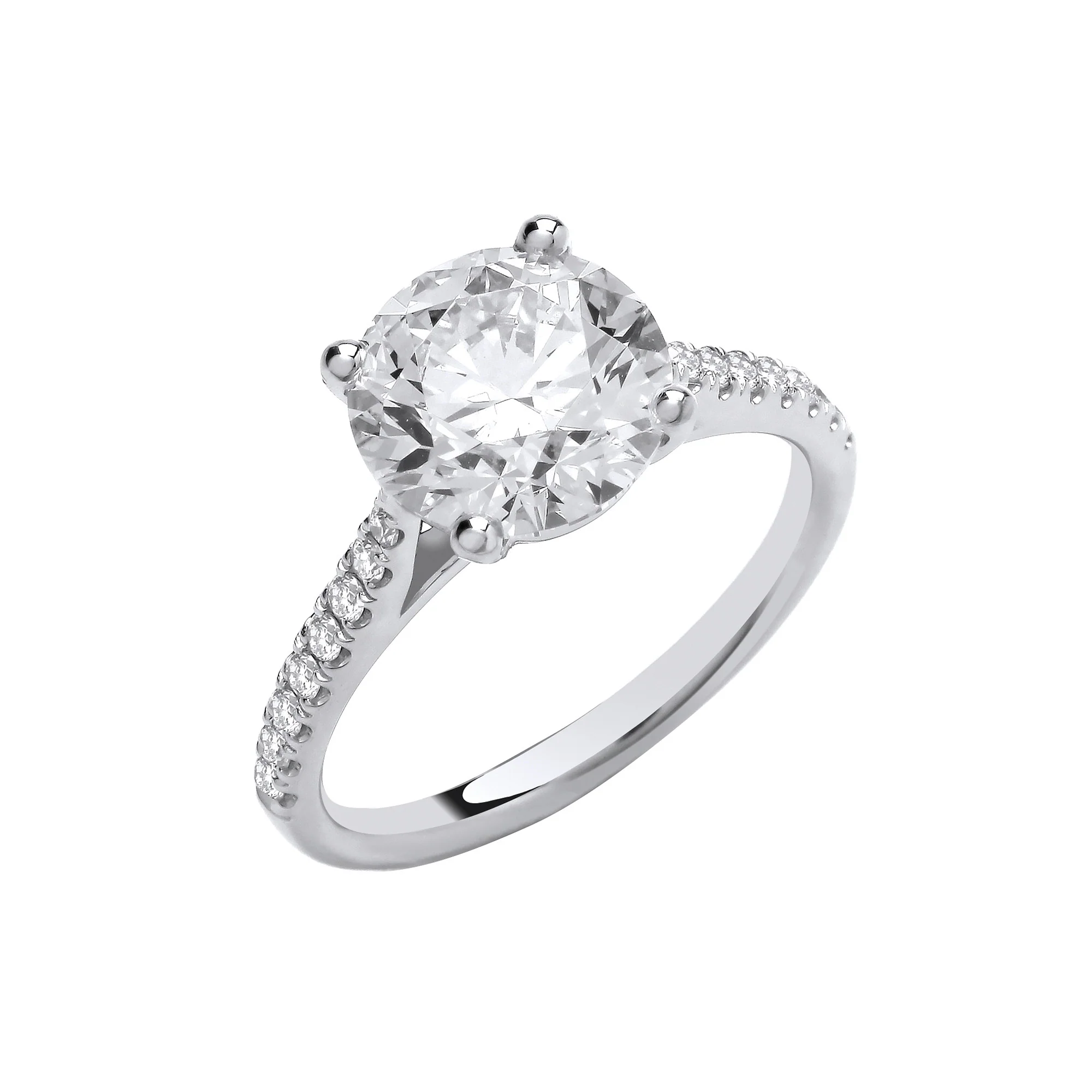 18ct White Gold 2.17ctw LAB GROWN Diamond Ring IGI Certified - 18ct Gold