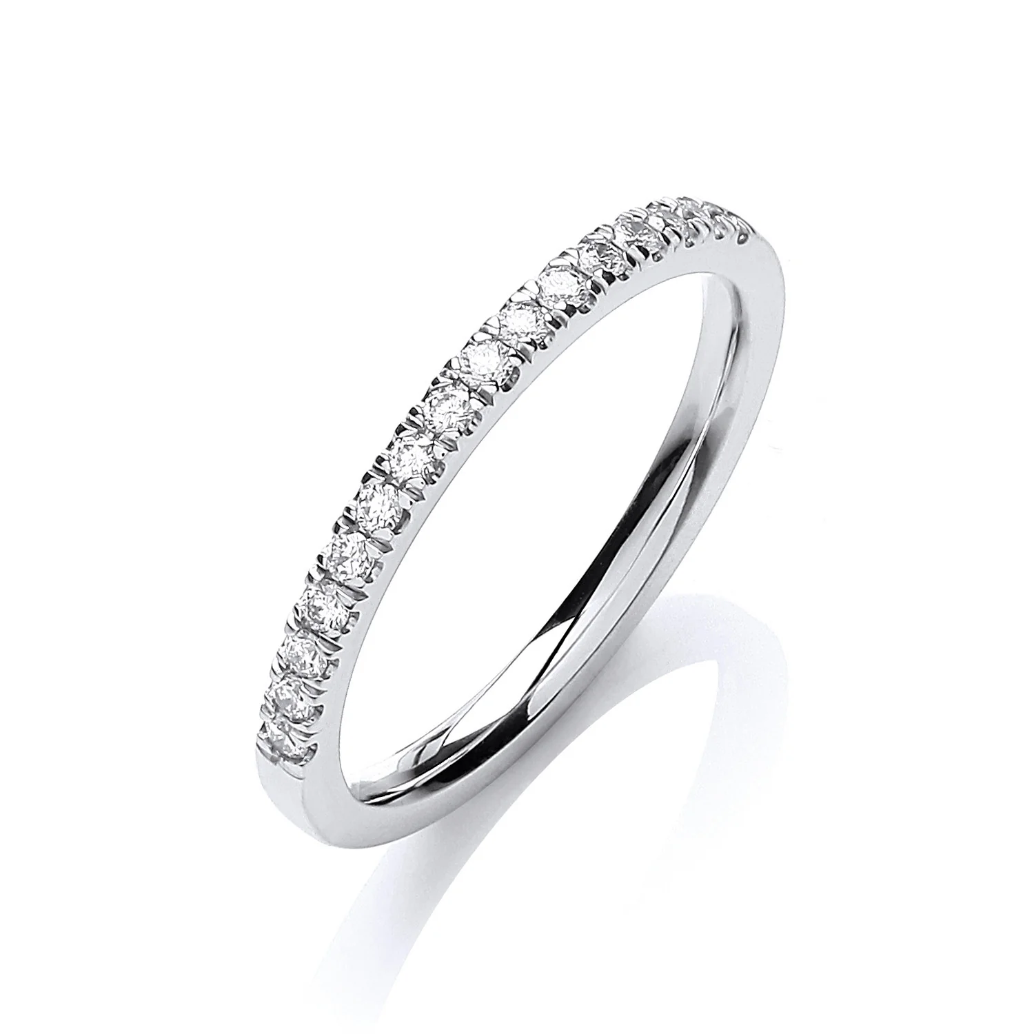 18ct White Gold Half ET 0.20ct Ring - No Certificate - 18ct Gold