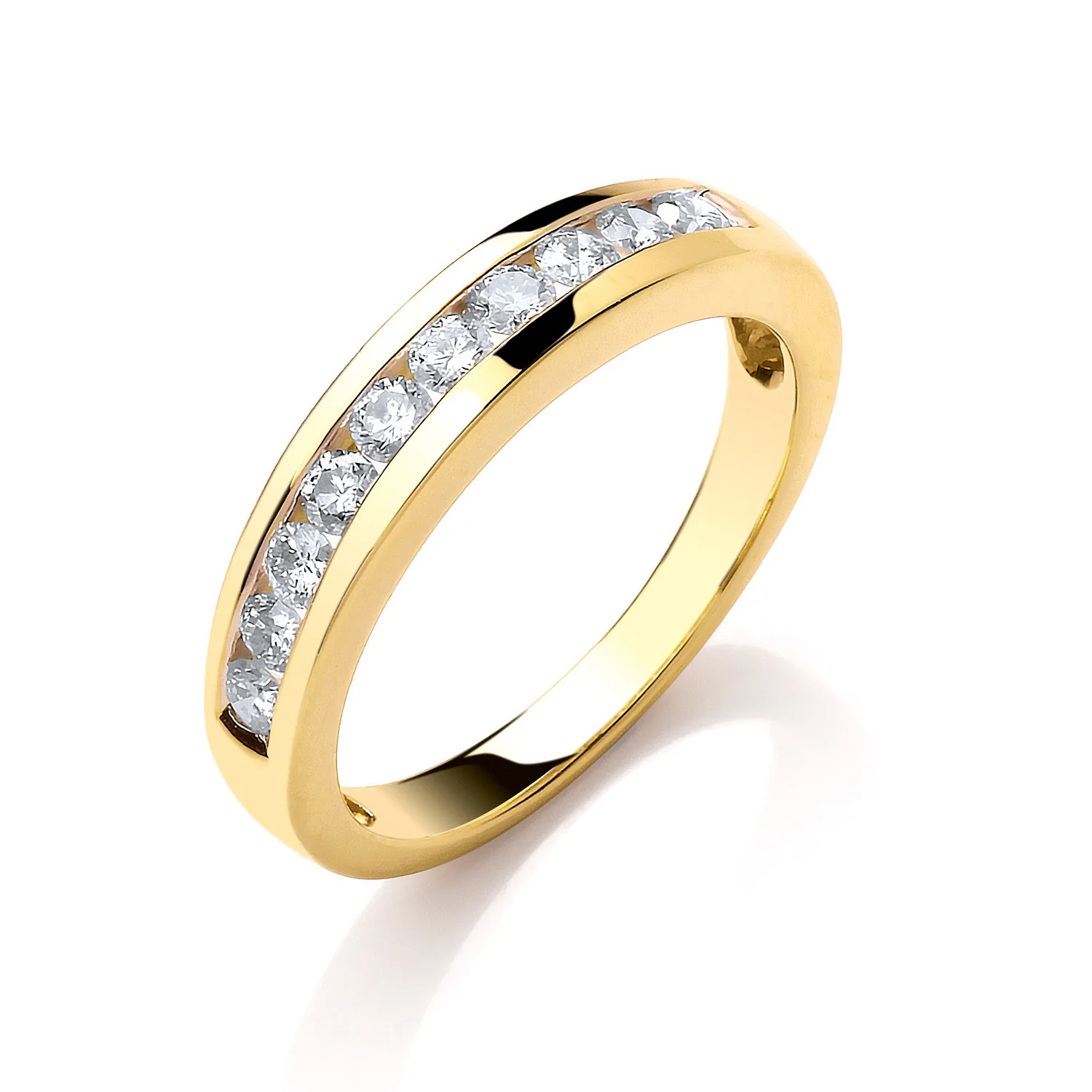 18ct Yellow Gold 0.50ctw Diamond Eternity Ring - 18ct Gold