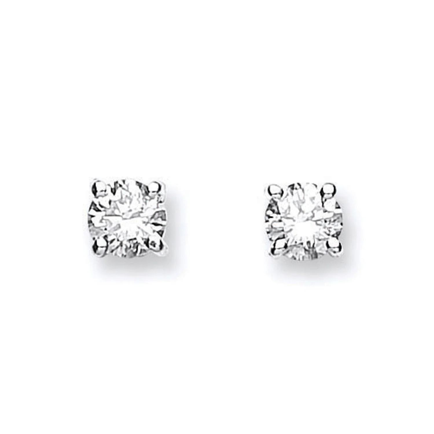 18ct Yellow Gold 0.61ctw Claw Set Diamond Stud Earrings - 18ct Gold - Image 2