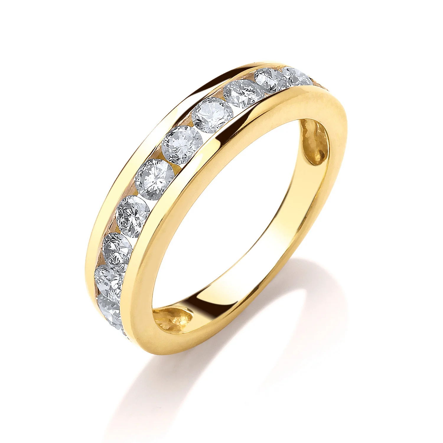 18ct Yellow Gold 0.75ctw Diamond Eternity Ring - 18ct Gold