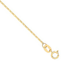 18ct Yellow Gold 0.9mm D/C Belcher Chain - 18ct Gold