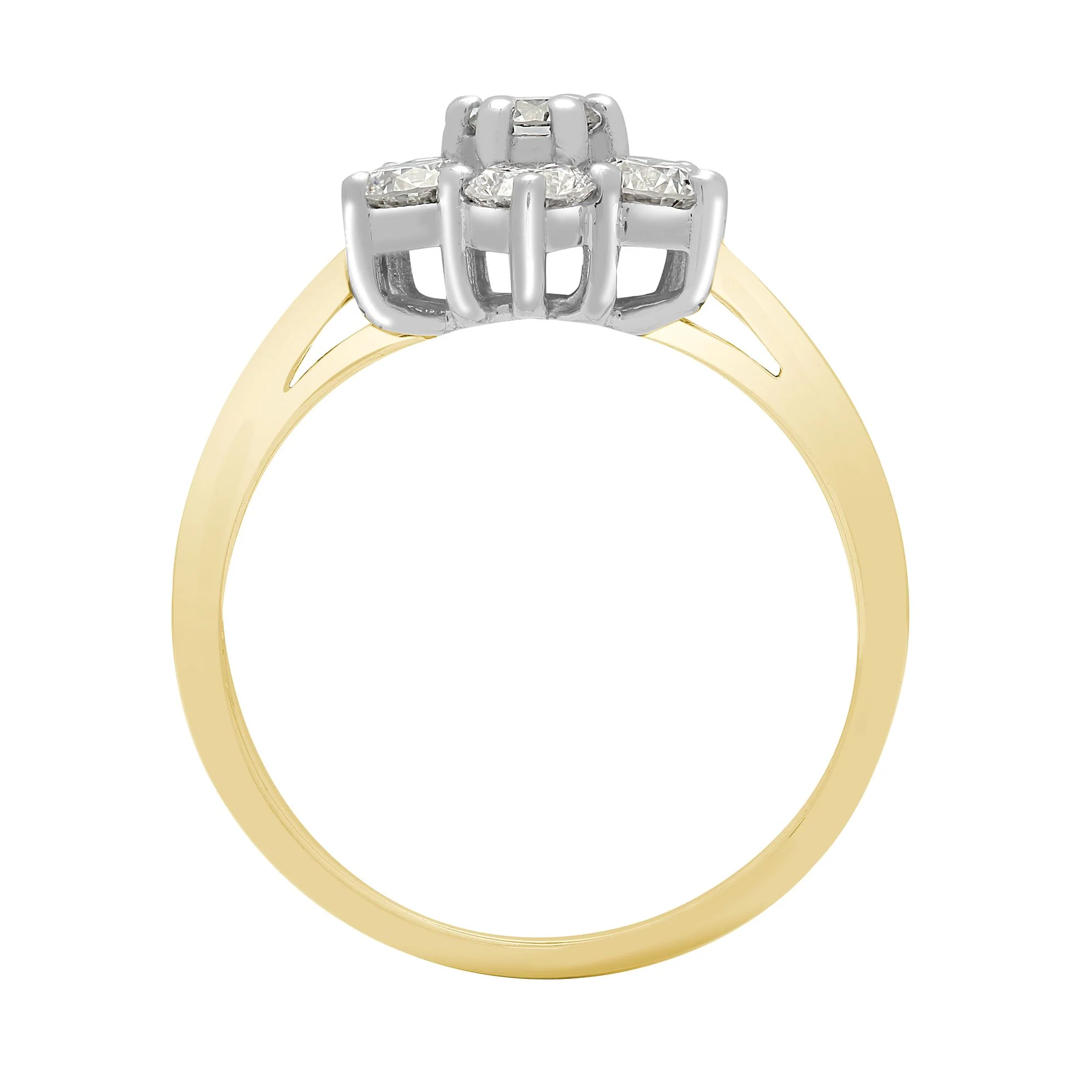 18ct Yellow Gold 75pts Natural Diamond Ring - Image 2