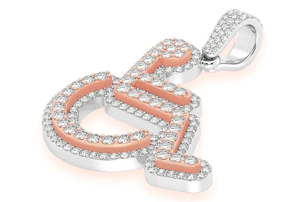 2.65ct Diamond Wheelchair Pendant 18K Solid Gold - Image 5