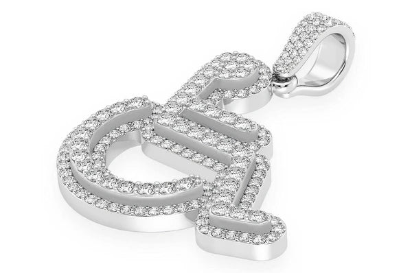 2.65ct Diamond Wheelchair Pendant 18K Solid Gold - Image 8