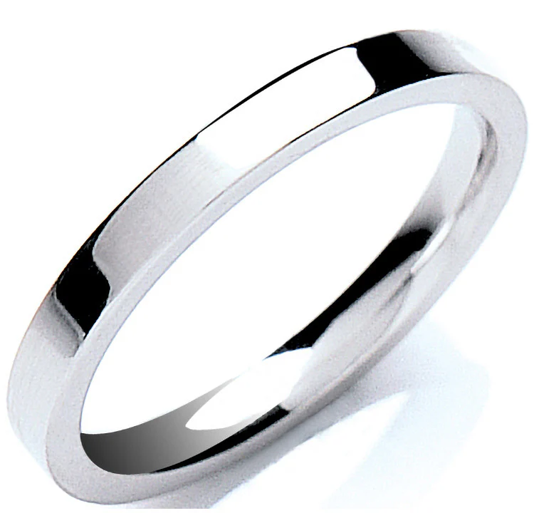 2mm Premium Flat Court - Platinum