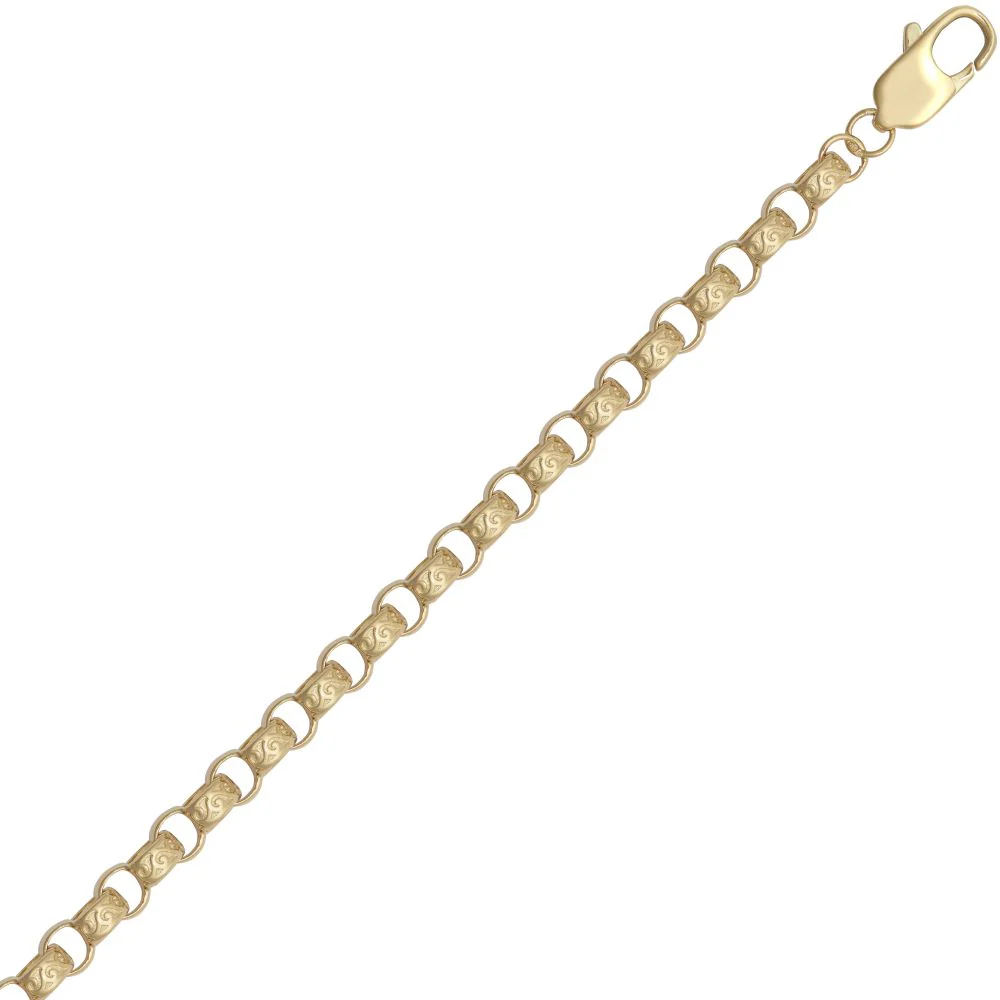 925 Silver Gold Plated Belcher Chain