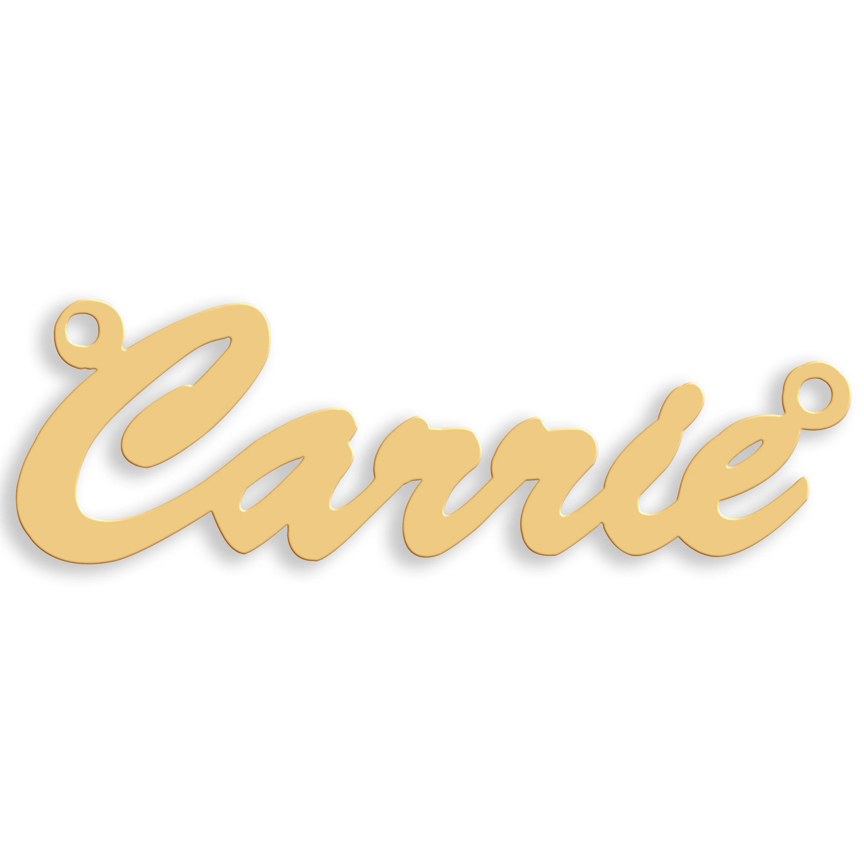 9ct Gold Medium Script Nameplate - 9ct Gold - Image 2