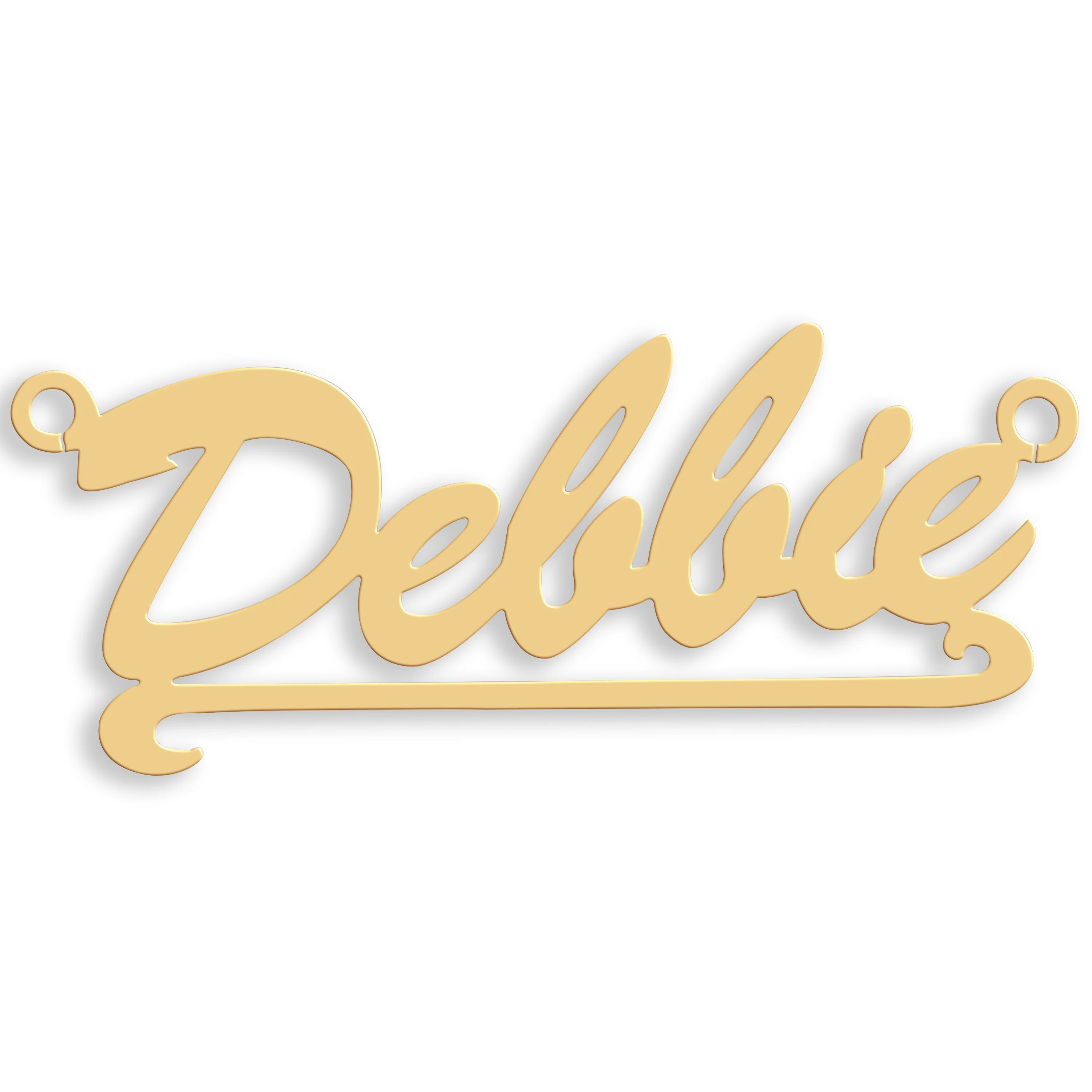 9ct Gold Script Scroll Nameplate - 9ct Gold - Image 2