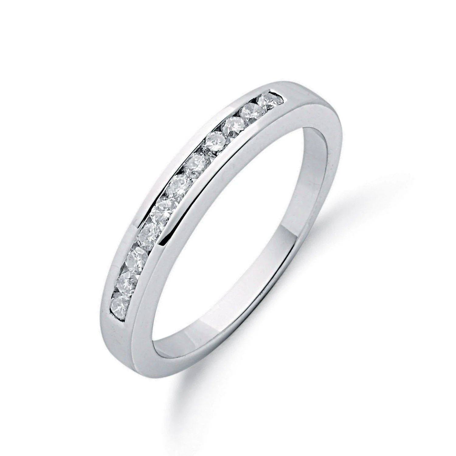 9ct White Gold 0.25ctw Diamond Eternity Ring - 9ct Gold