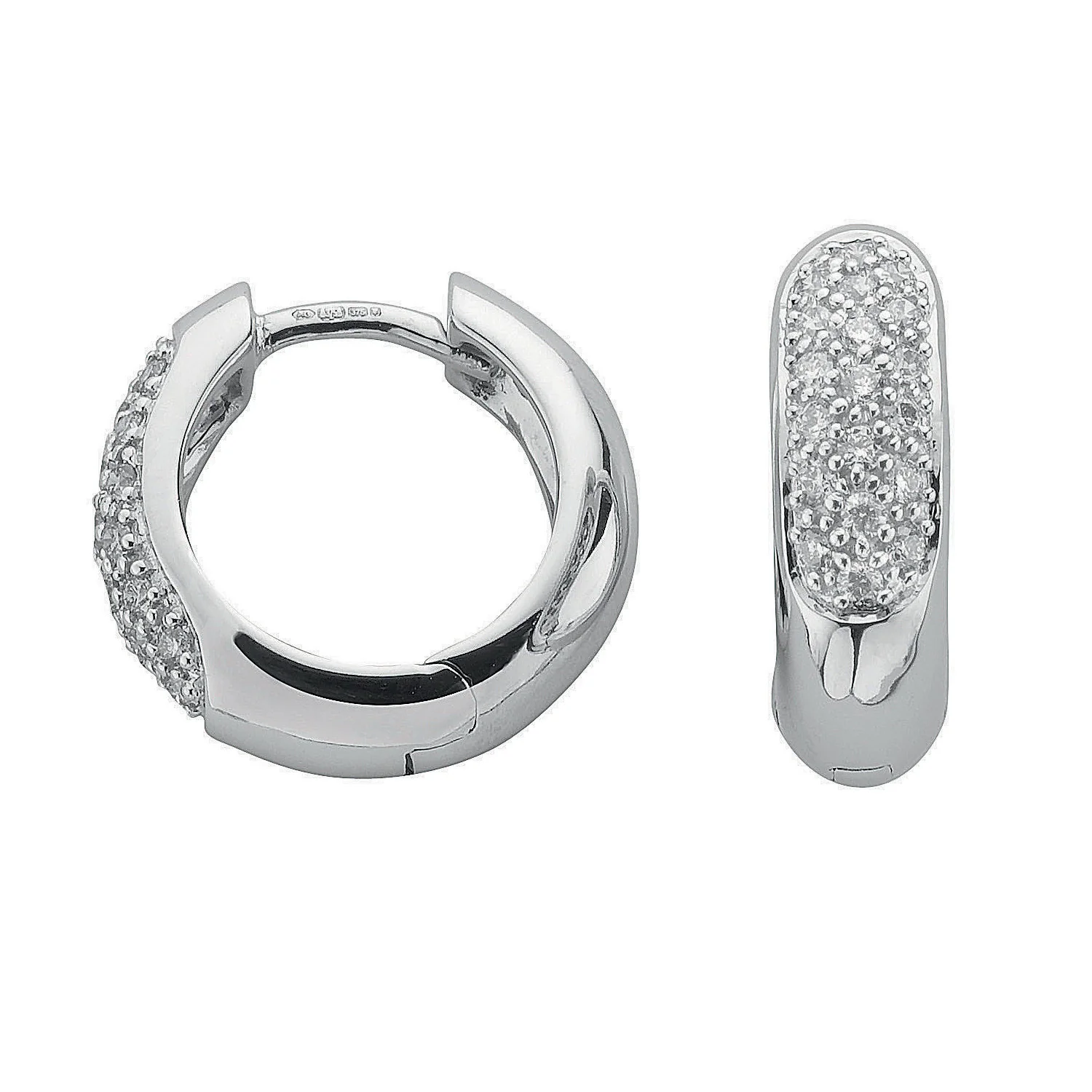 9ct White Gold 0.50ct Diamond Earrings - 9ct Gold