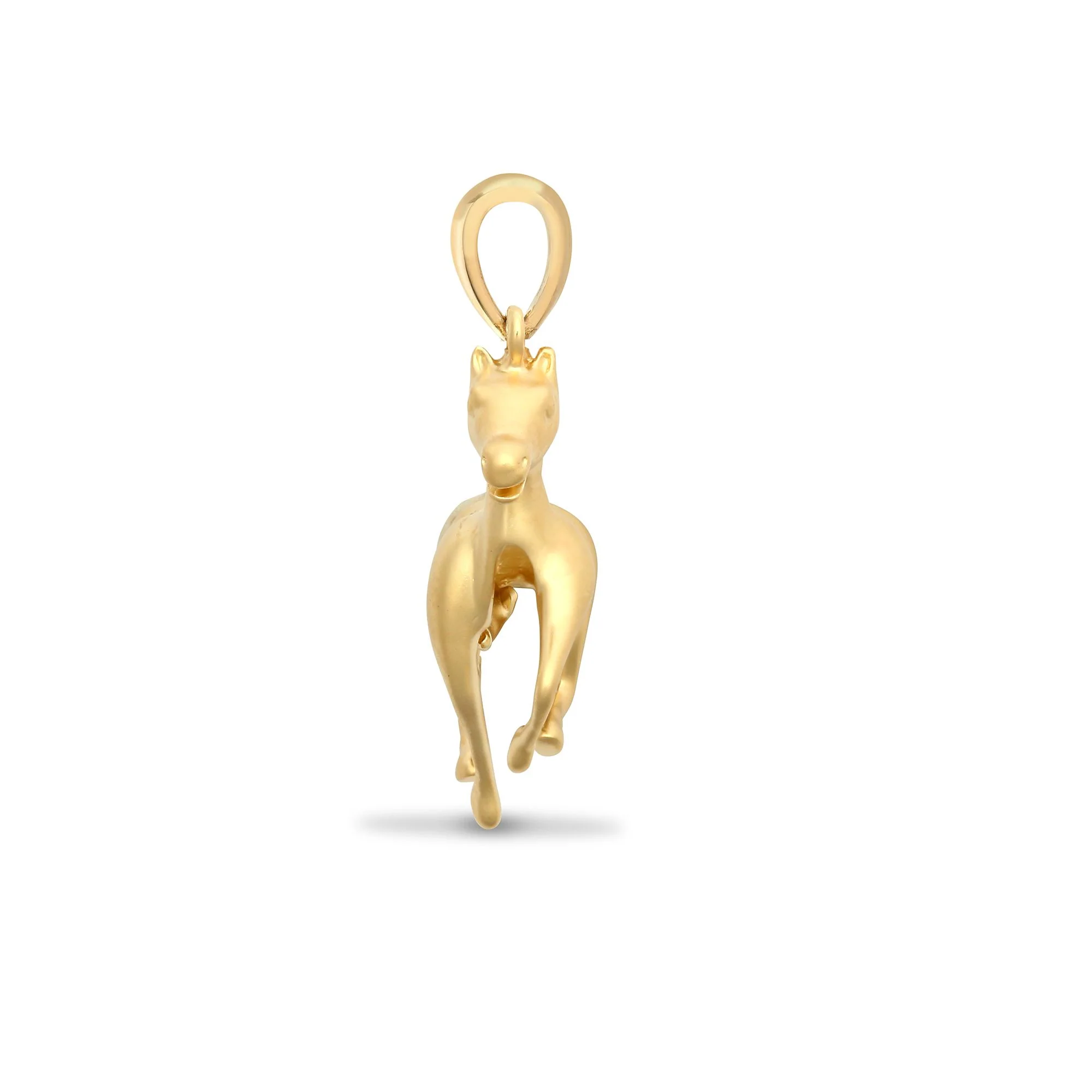 9ct Yellow 1pt Natural Diamond Horse Pendant - Image 2