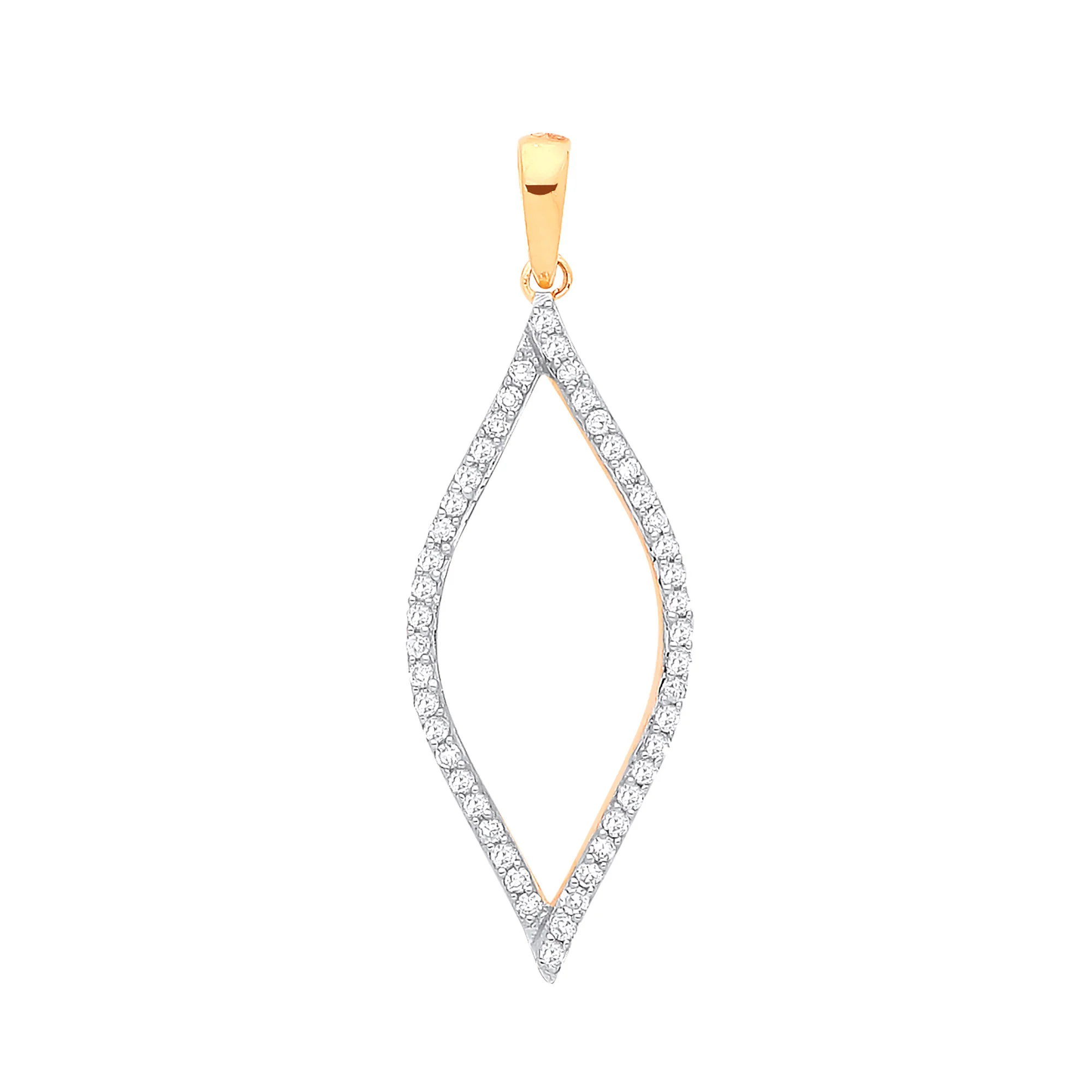 9ct Yellow Gold 0.17ct Diamond Pendant - 9ct Gold