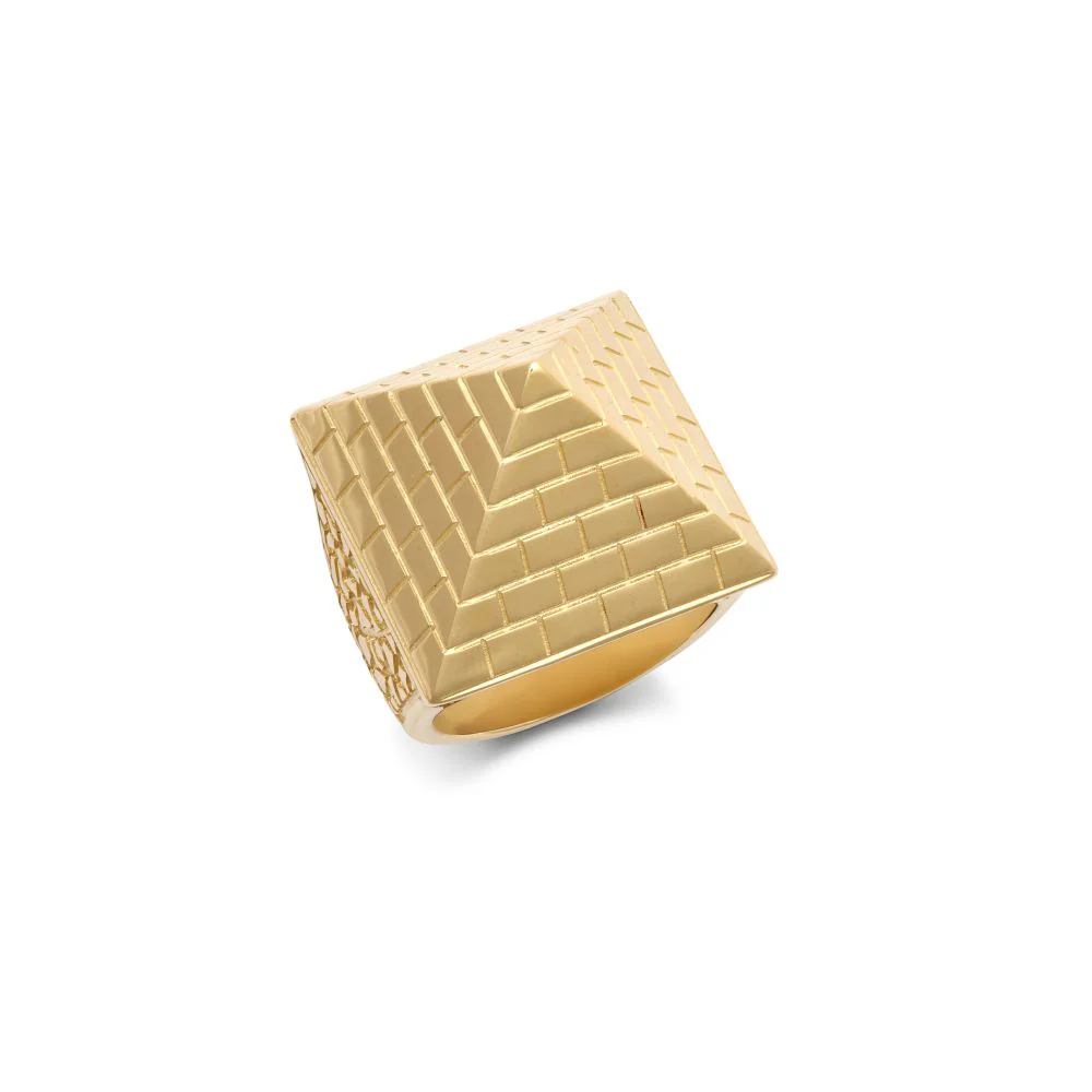 9ct Yellow Gold 1.5 Ounce Pyramid Ring