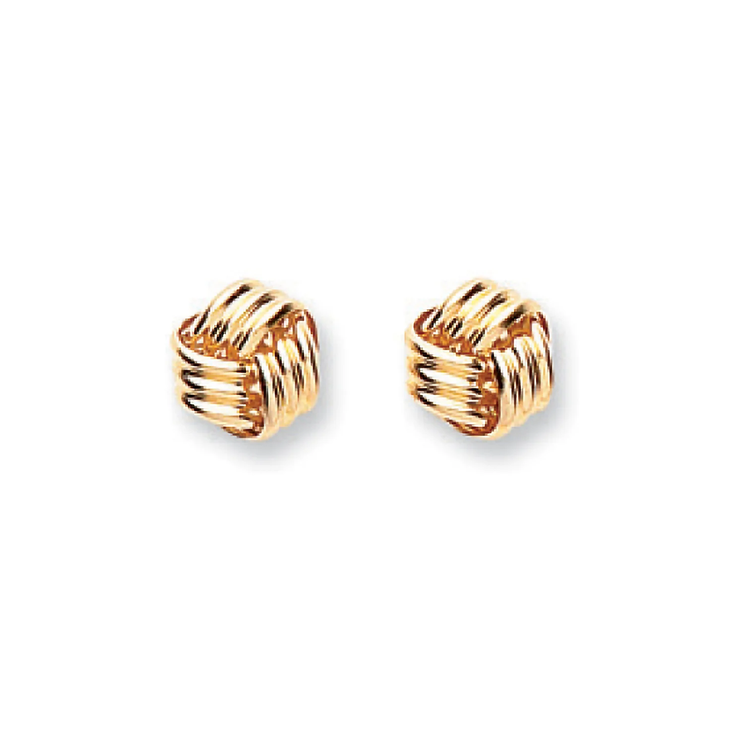 9ct Yellow Gold Fancy Knot Studs - 9ct Gold - Image 2