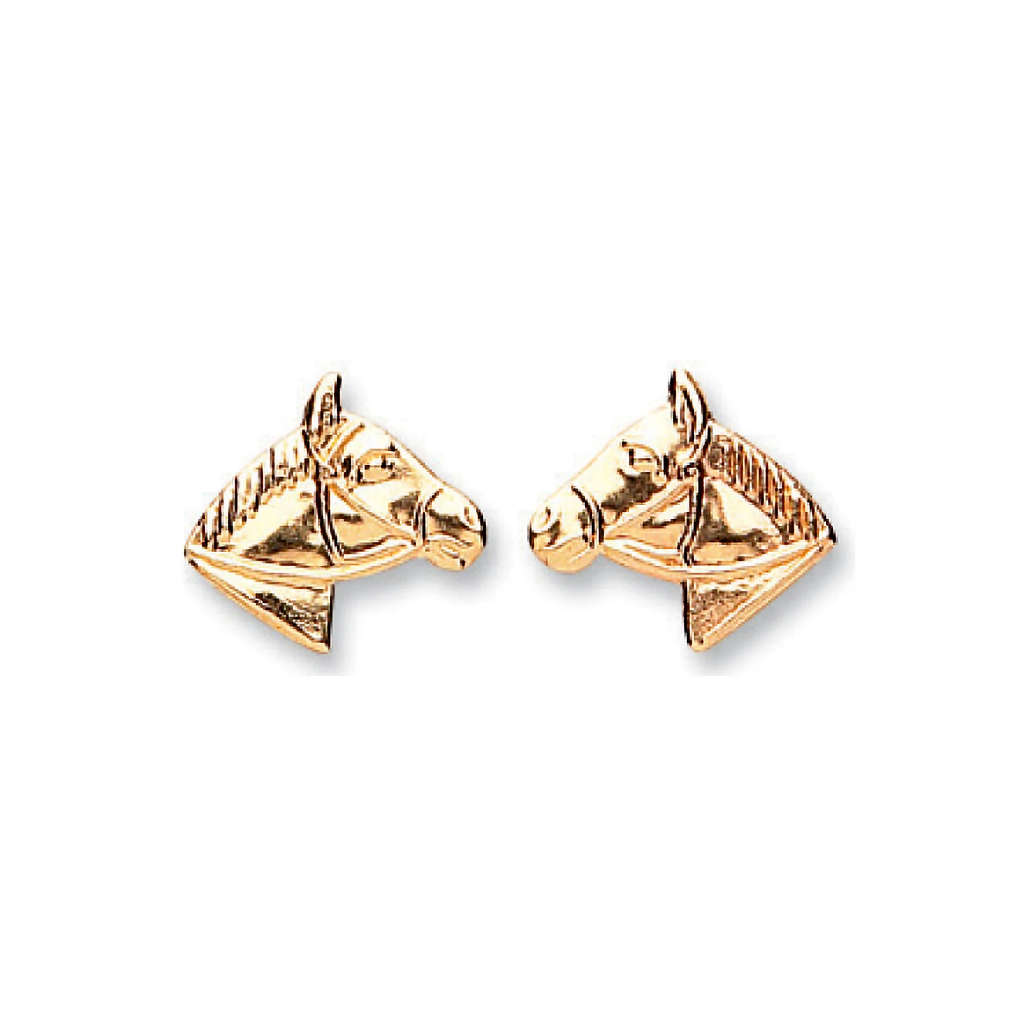 9ct Yellow Gold Horse Studs - 9ct Gold - Image 2