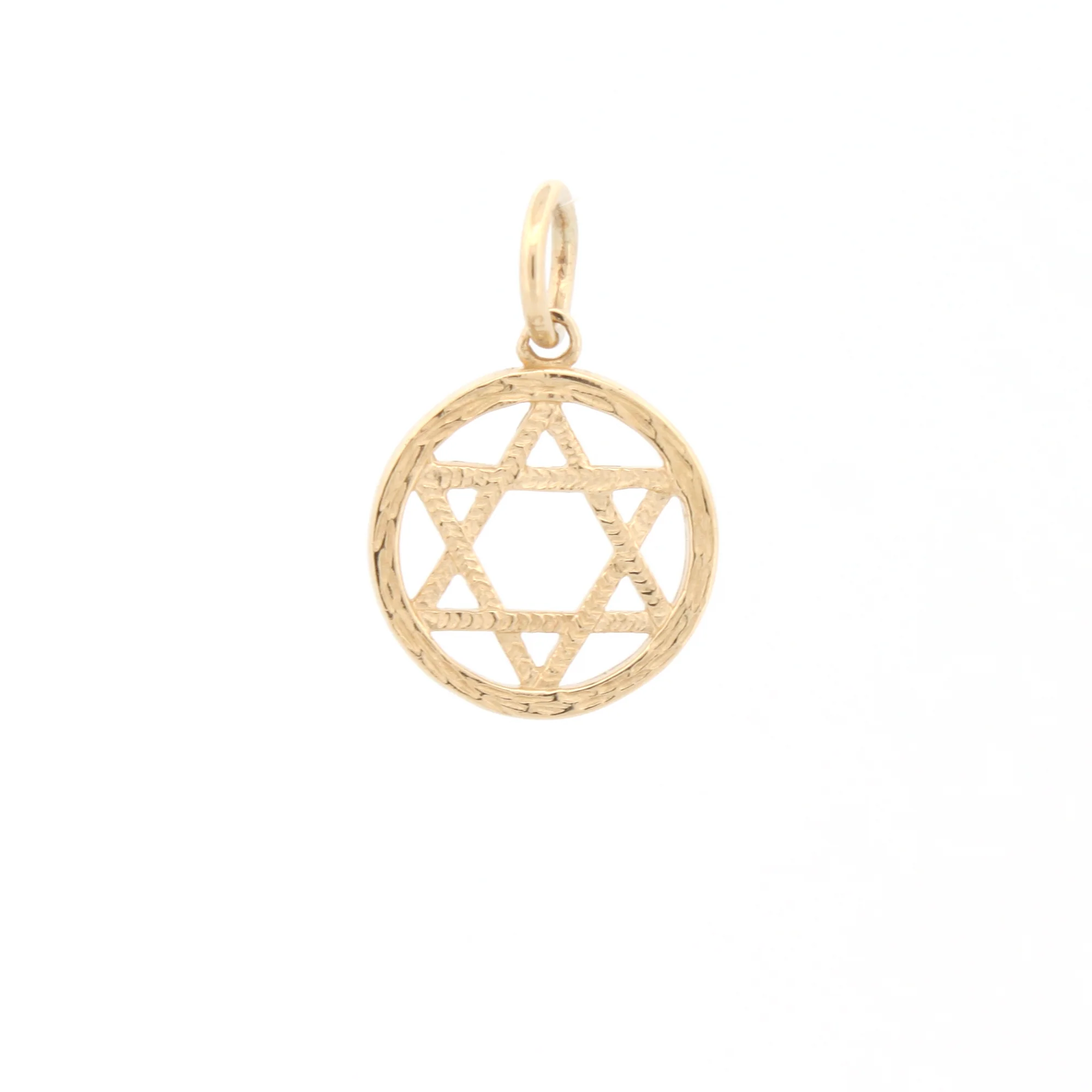 9ct Yellow Gold Star Of David Pendant - Image 2