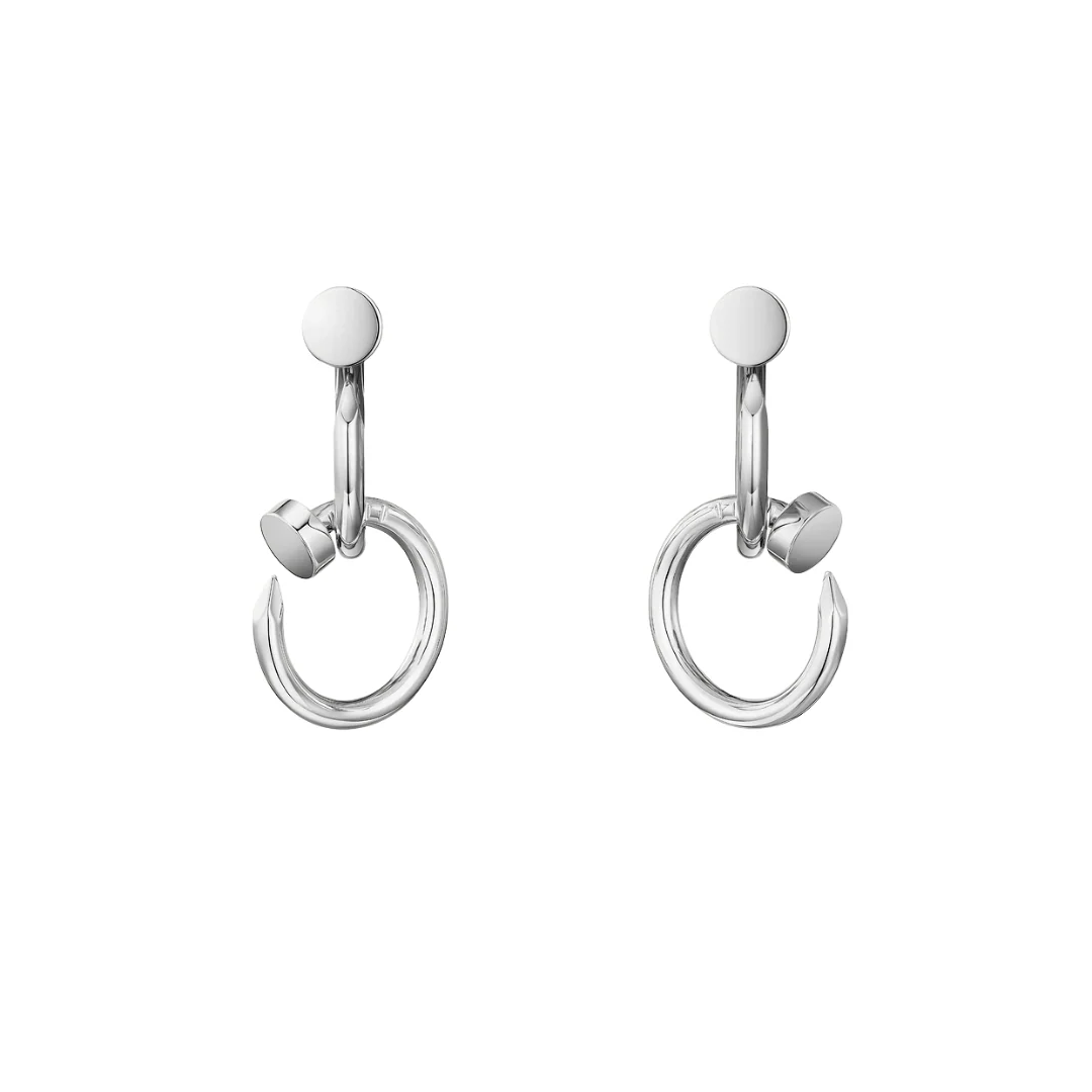 Cartier Juste Un Clou Double Hoop Earrings 18ct Gold - Image 3