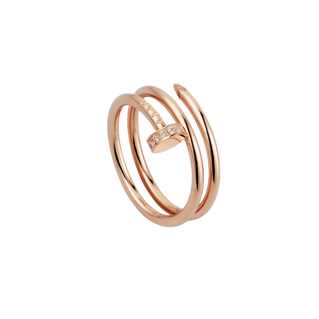Cartier Juste Un Clou Ring Double Diamond Tip 18ct Gold - Image 2