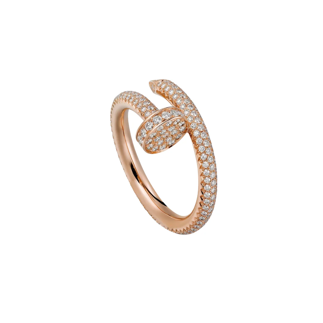 Cartier Juste Un Clou Ring Paved Diamonds 18ct Gold - Image 2