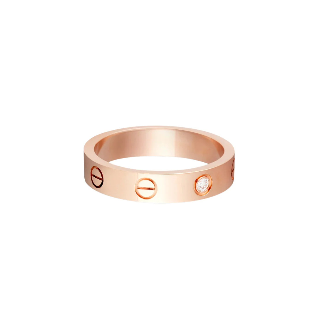 Cartier Love Ring Small 1 Diamond 18ct Gold - Image 2