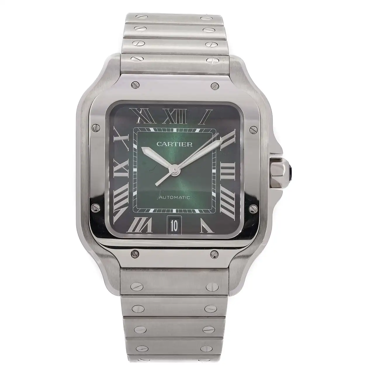 Cartier Santos De Cartier WSSA0062 Green Dial Large Model 2023 - Image 3