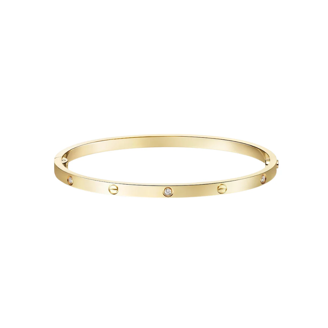 Cartier Small Love Bracelet 6 Diamonds 18ct Gold - Image 2