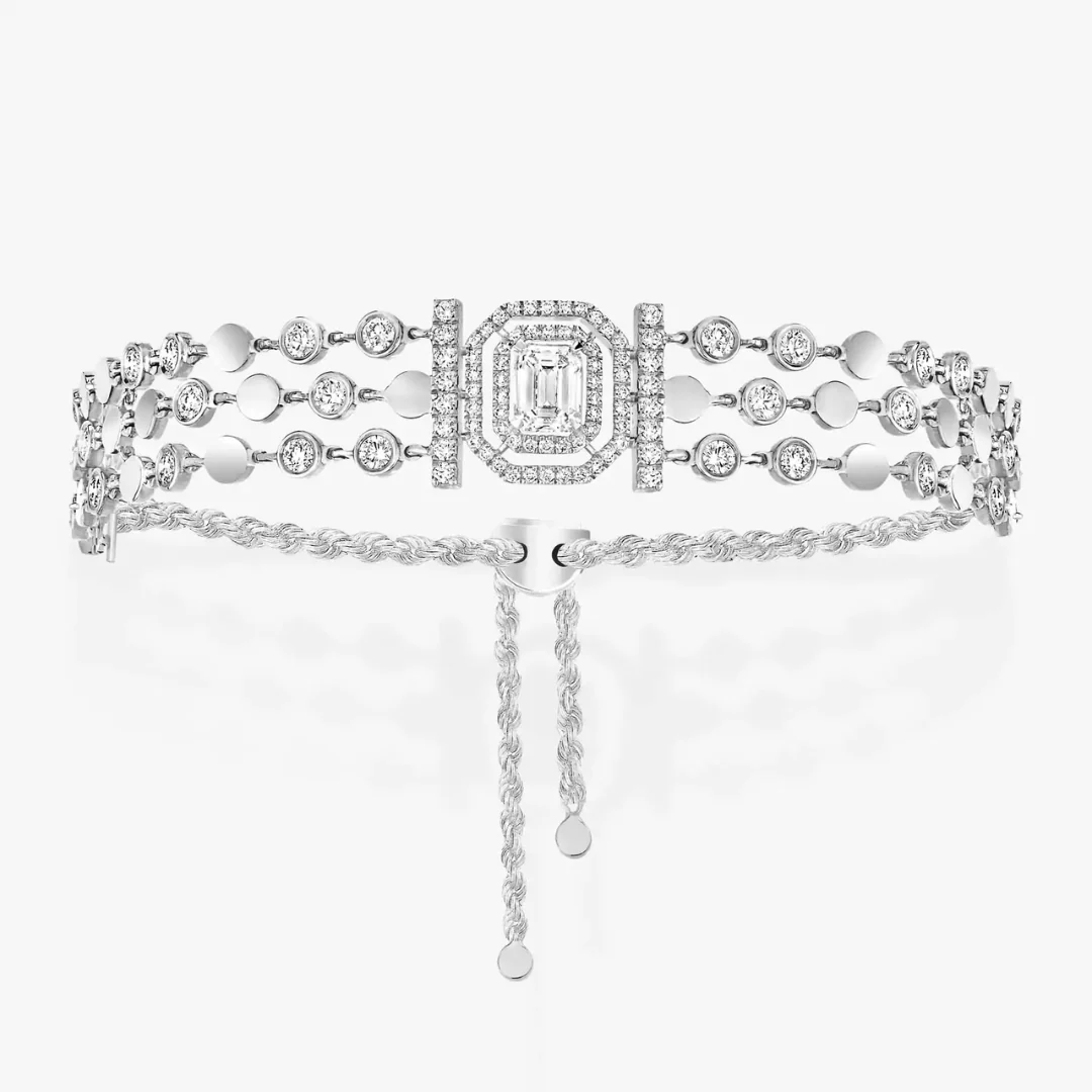 D-Vibes Multi-Row Diamond Bracelet 18ct Gold - Image 2
