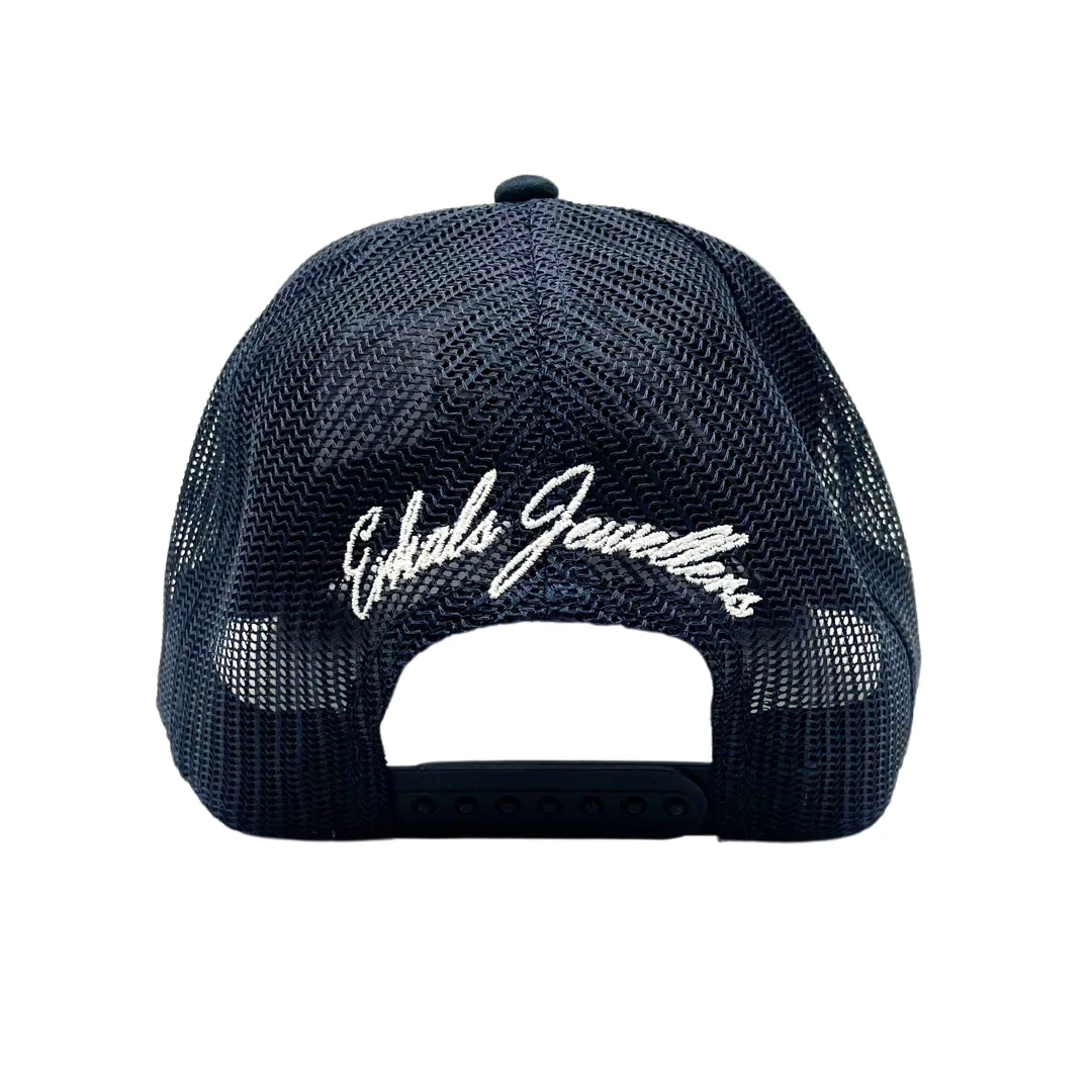 Erkals Signature Navy Blue Suede Cap - Image 6