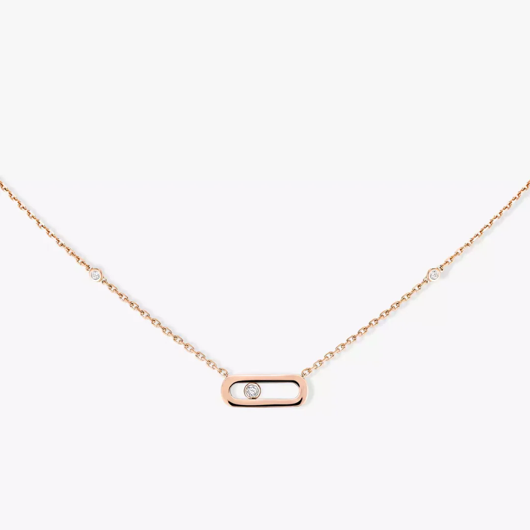 Gold Move Uno Diamond Necklace 18ct Gold