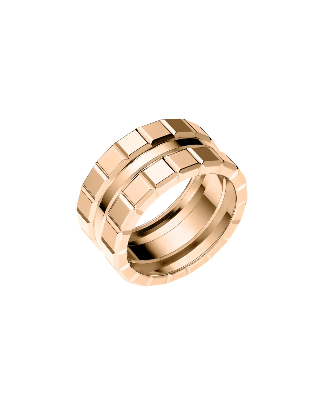 Ice Cube Ring 18ct Rose Gold