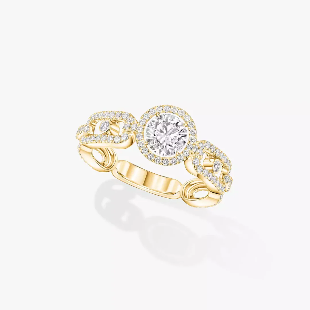 Move Link Solitaire 0.50ct Diamond Ring 18ct Gold - Image 3