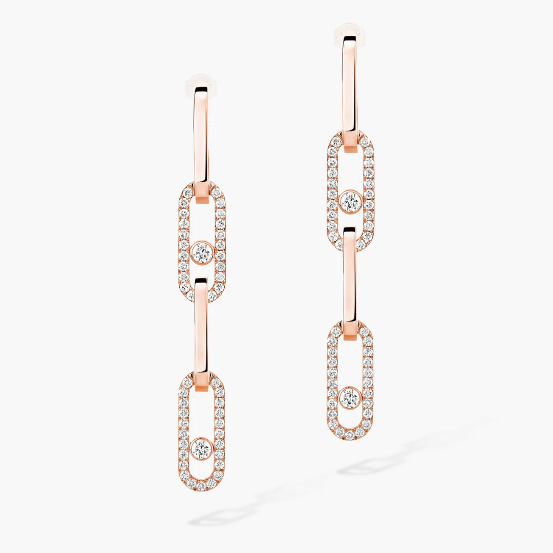 Move Link Transformable Diamond Earrings 18ct Gold