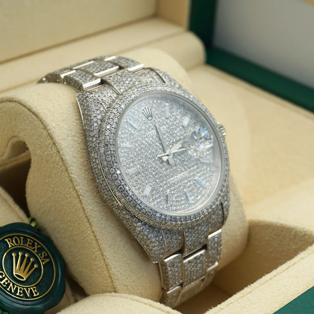 Rolex Datejust 41 126300 HoneyComb Diamond Baguette Dial - Image 6