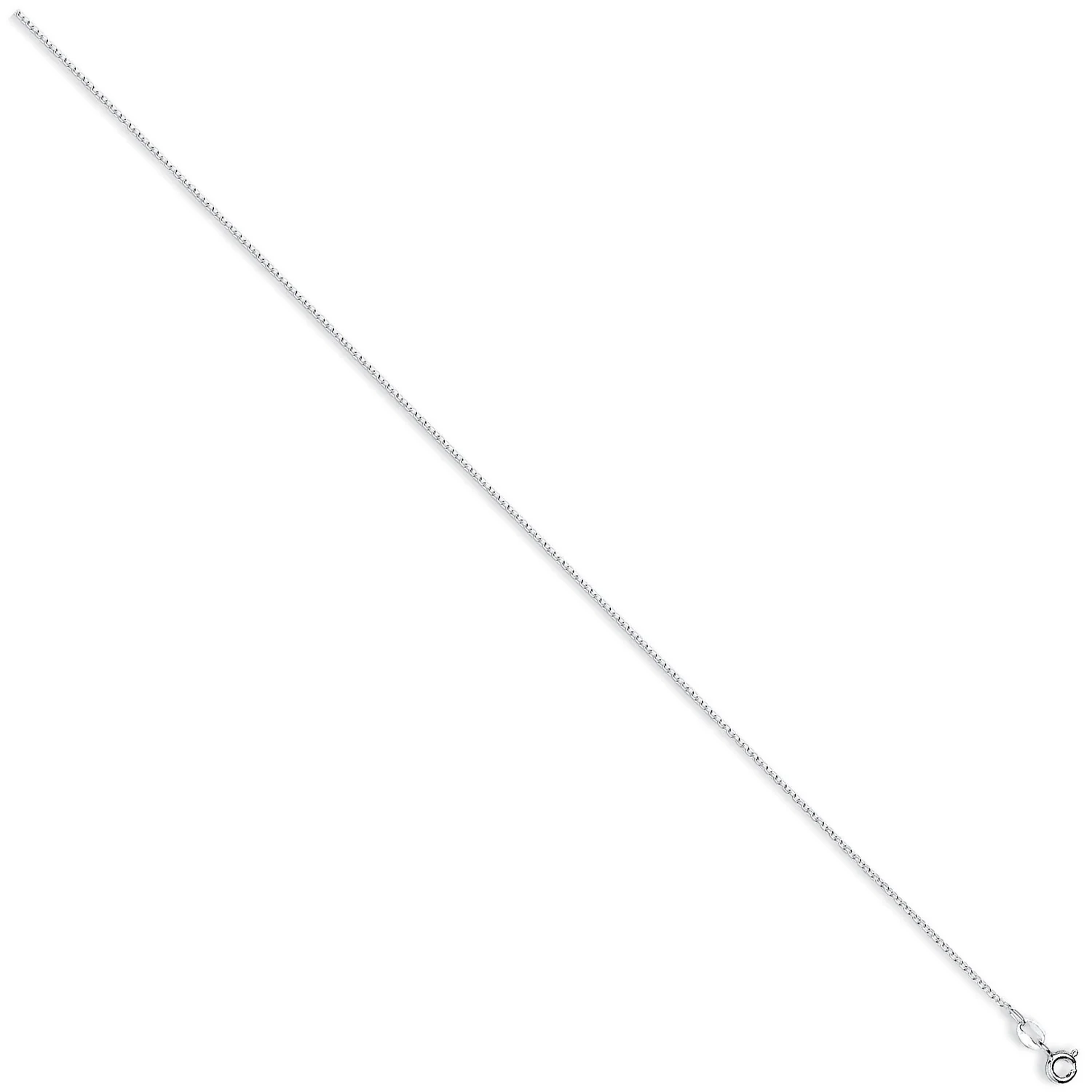 Silver 1.3mm Rolo Chain - Silver - Image 2