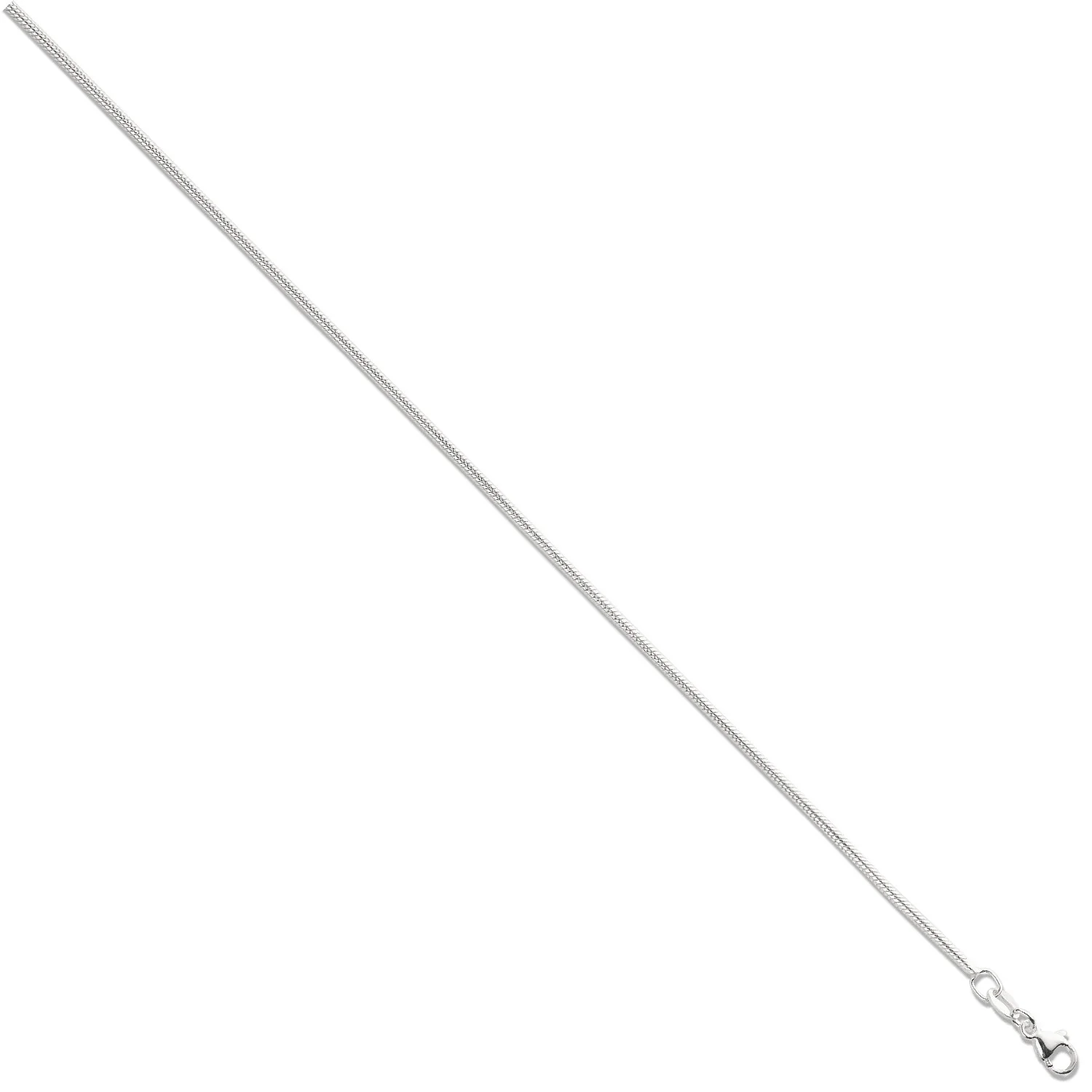 Silver 1.8mm Snake Chain - Silver