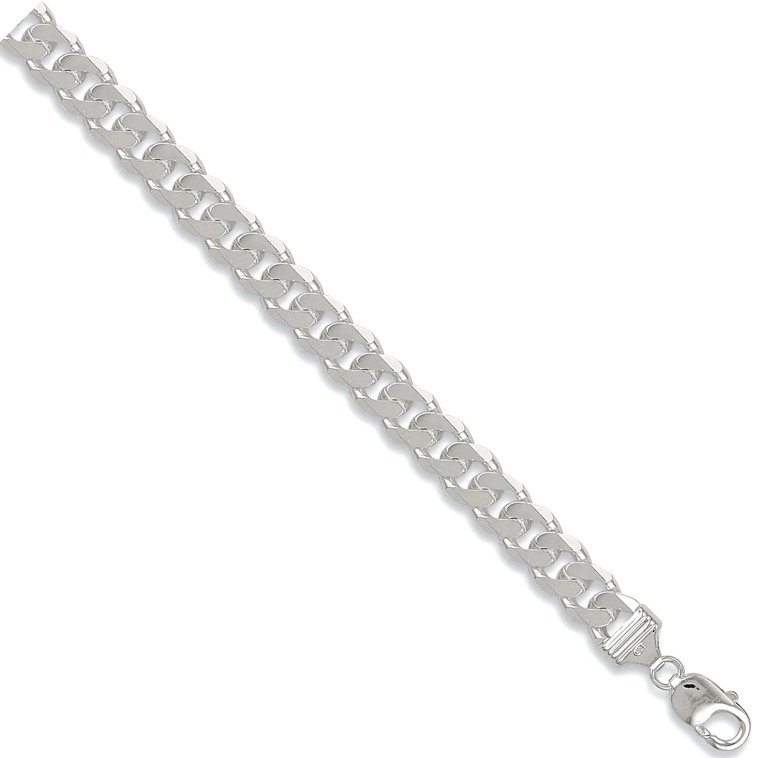 Silver 11mm Curb Chain - Silver - Image 2